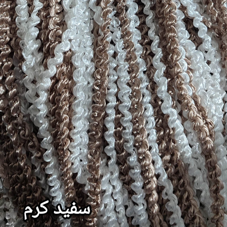 پرده ریسه شرشره پیچک تراکم بالا و بافت سنگین و رنگبندی متنوع
