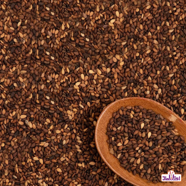 کنجد قهوه ای 100 گرمی اعتماد (شسته شده)