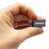 تبدیل او تی جی OTG فلزی تایپ سی مدل ریمکس REMAX،دارای طراحی مات و کلاسیک،مناسب برای شارژ و انتقال اطلاعات (تبدیل otg)