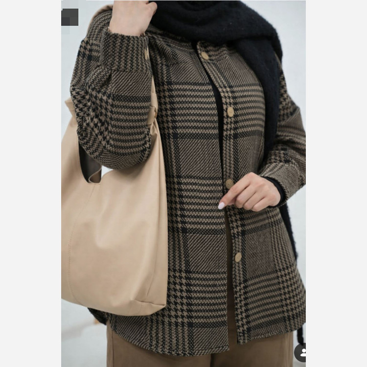 شکت پاییزی پینترستی/مانتو پاییزی پشمی /پالتو زنانه / شومیز مانتویی دارای سایزبندی