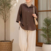 مانتو کتان مناسب فصل پاییز