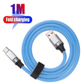 کابل شارژ فست شارژ Micro USB (120 وات 6 آمپر) سرسوکت نارنجی،امکان انتقال اطلاعات،دارای روکش سیلیکونی،جنس اورجینال و اصلی