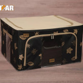 باکس نظم دهنده ارگانایزر لباس برزنتی تاشو اسکلت فلزی برند لیپار سایز 3