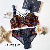 لباسزیر زنانه دانتل 4 طرح هارنس دار