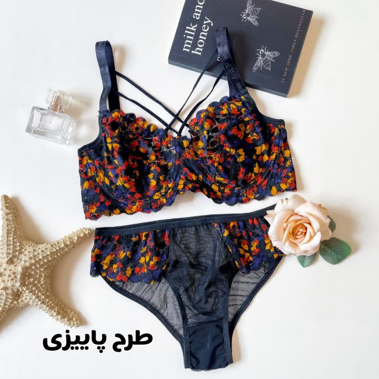 لباسزیر زنانه دانتل 4 طرح هارنس دار