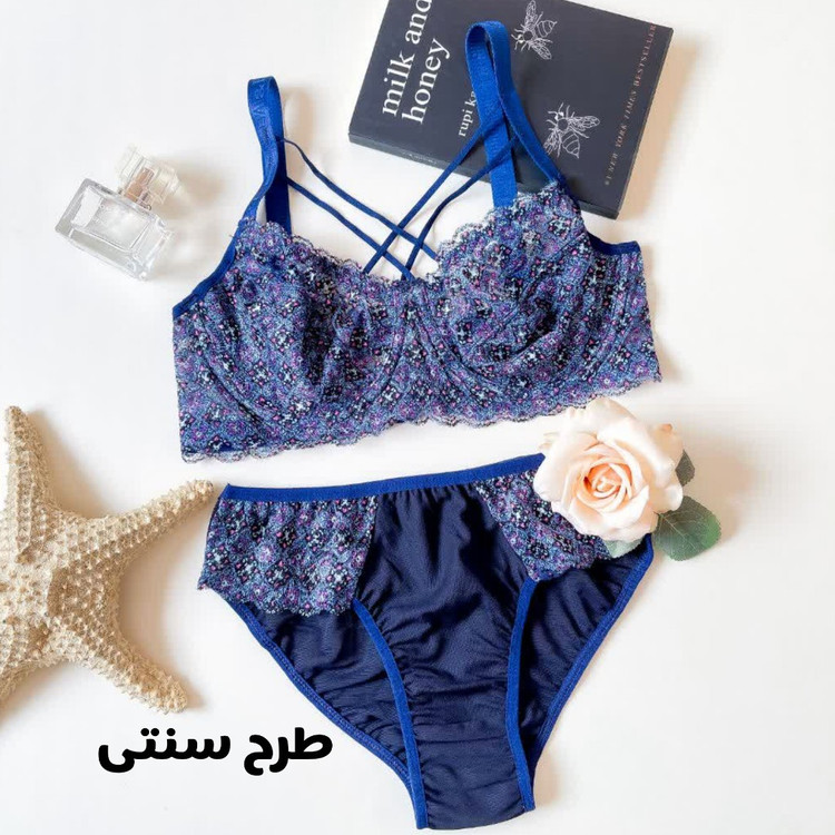 لباسزیر زنانه دانتل 4 طرح هارنس دار