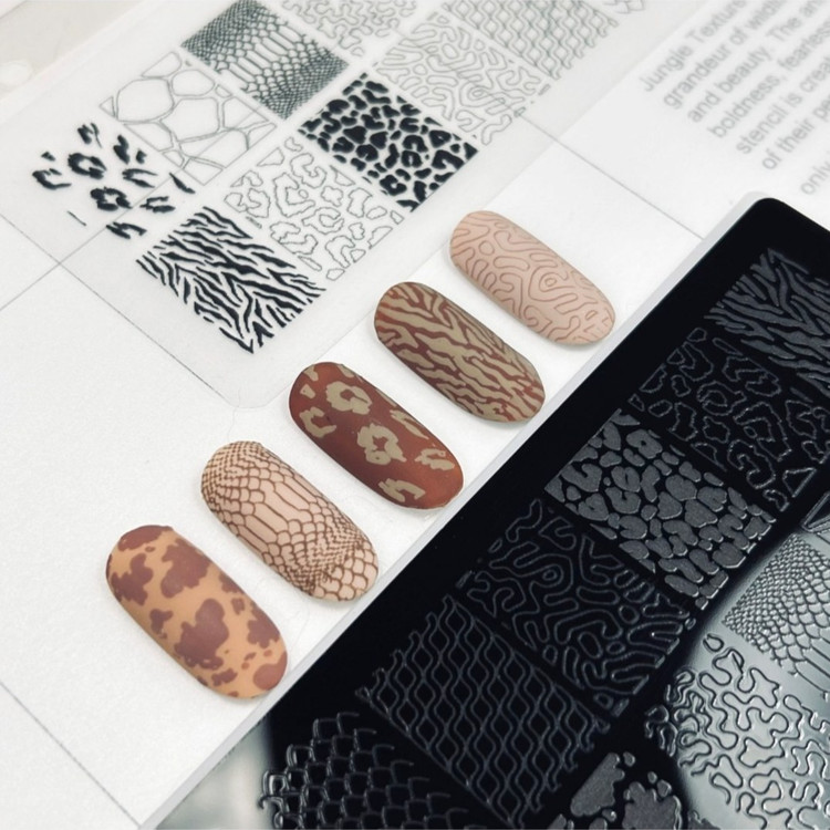 شابلون طراحی ناخن Jungle Texture