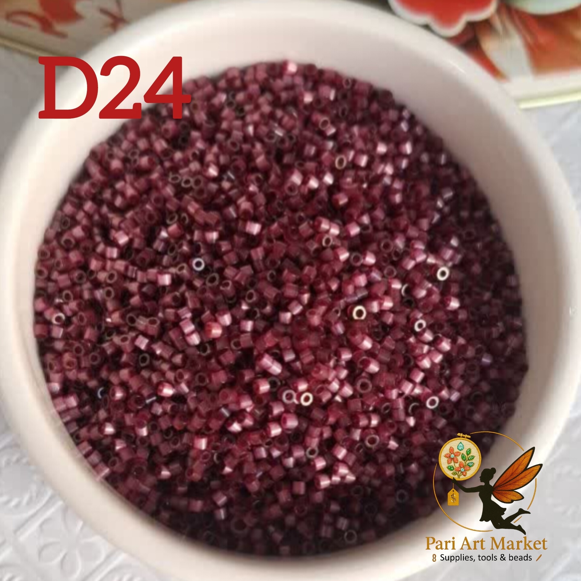 منجوق دلیکا (طرح میوکی) 28 رنگ - قیمت برای 5 گرم میباشد
