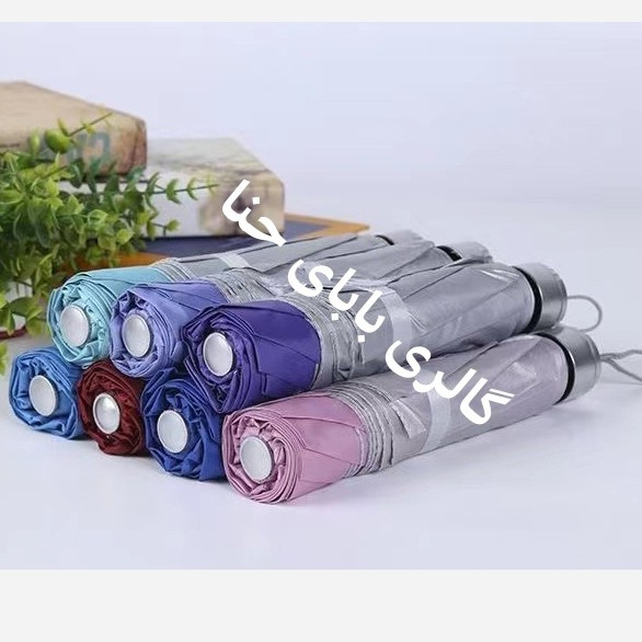 چتر تاشو رنگی 8 فنره ضد باد چتر کیفی