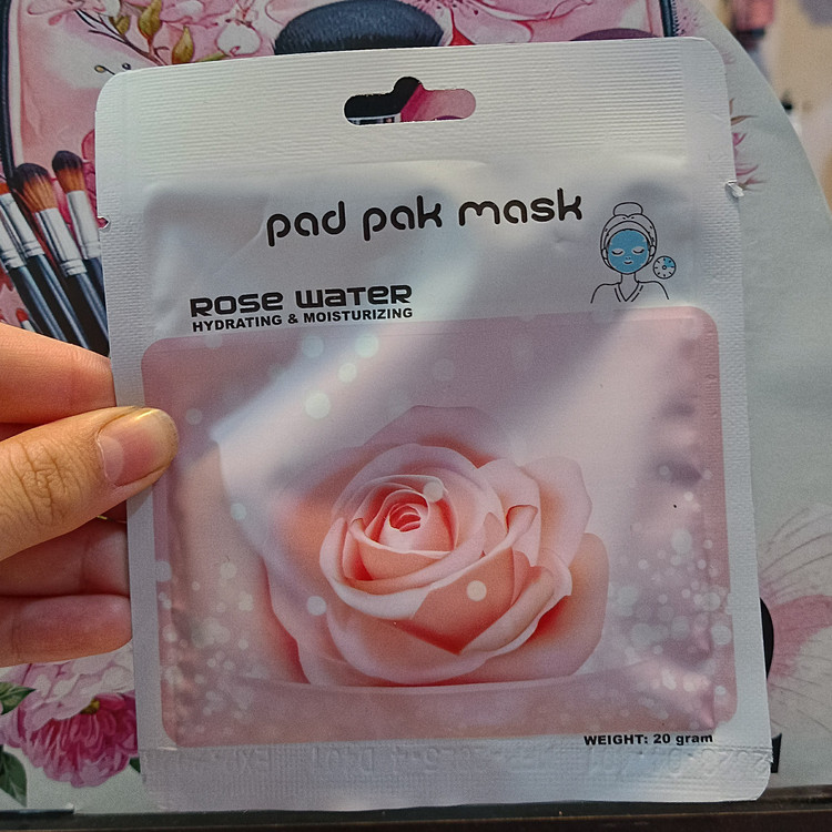 ماسک صورت ورقه ای پد پاک pad pak مدل گل رز