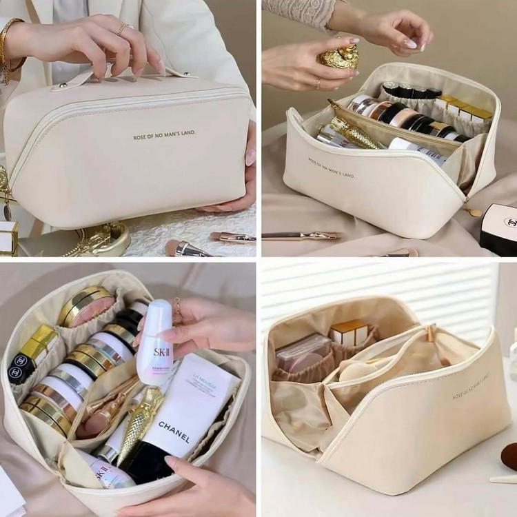 کیف آرایشی صندوقی چرمی