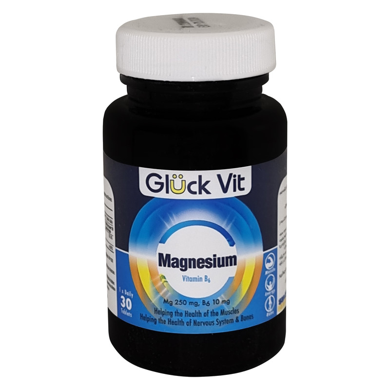قرص منیزیم ب 6 گلوک ویت بسته 30 عددی