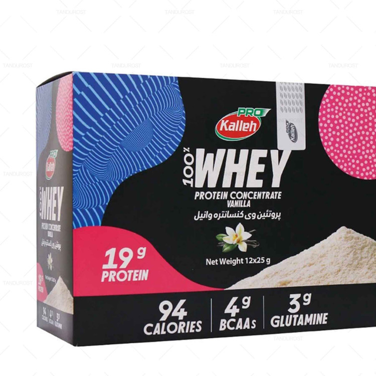 پروتئین وی کاله پرو بسته 12 عدد 25 گرم
