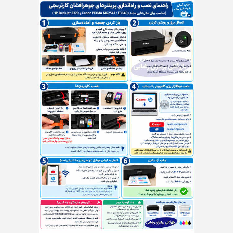 پرینتر سه کاره کانن وای فای دار مدل CANON PIXMA TS3640 پرینت + کپی + اسکن، جوهرافشان اتصال بیسیم به گوشی + گارانتی شرکتی