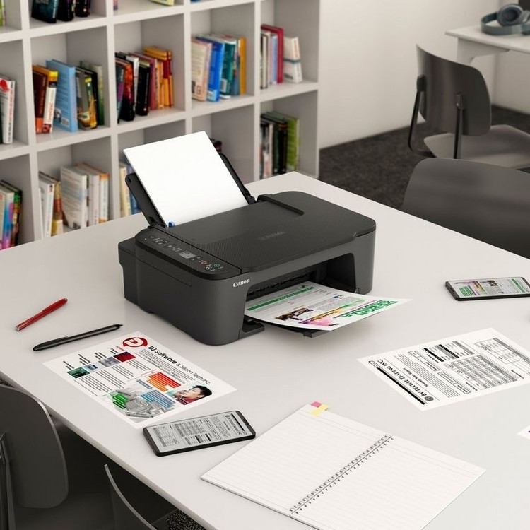 پرینتر سه کاره کانن وای فای دار مدل CANON PIXMA TS3640 پرینت + کپی + اسکن، جوهرافشان اتصال بیسیم به گوشی + گارانتی شرکتی