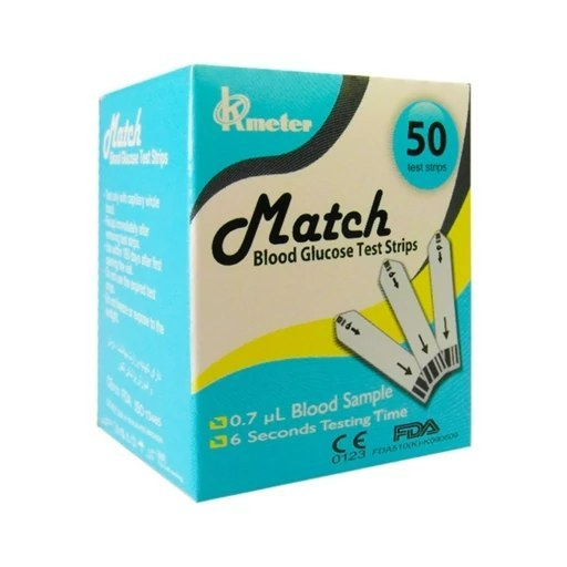 نوار تست قند خون مچ (Match) بسته 50 عددی 2027