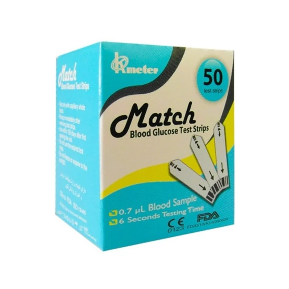 نوار تست قند خون مچ (Match) بسته 50 عددی 2027