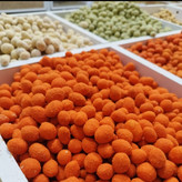 بادام زمینی روکش دار طعم پیتزایی جدید تازه (250گرم) روکشدار