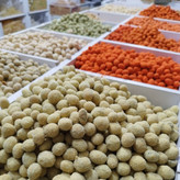 بادام زمینی روکش دار طعم پیتزایی جدید تازه (250گرم) روکشدار