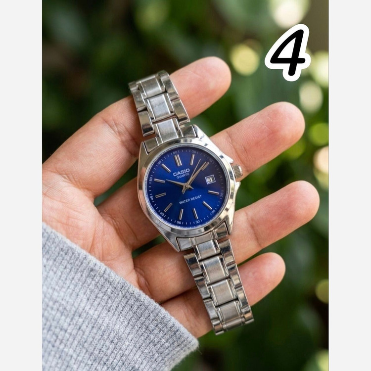 ساعت مچی زنانه کاسیو رنگ ثابث ضداب روزشمار فعال کیفیت عالی.CASIO