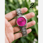 ساعت مچی زنانه کاسیو رنگ ثابث ضداب روزشمار فعال کیفیت عالی.CASIO