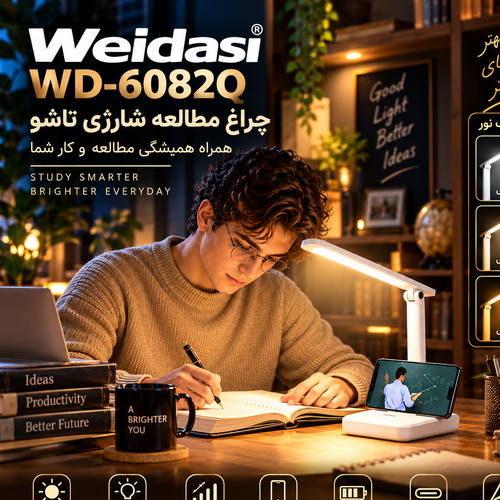 چراغ مطالعه ویداسی مدل WD-6082Q