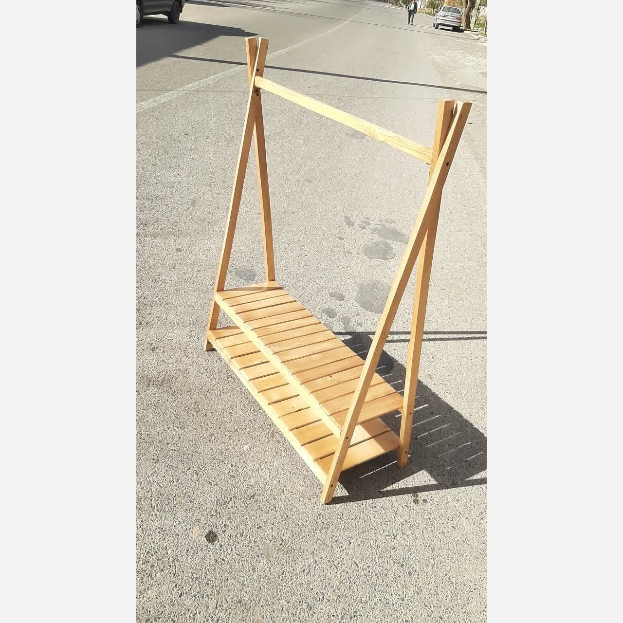 رگال چوبی نوزاد و کودک مدل تاب(دو طبقه)