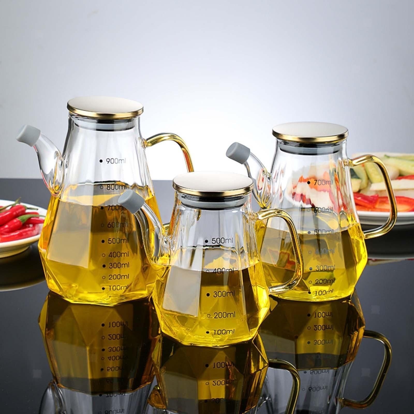 روغن ریز 8 ضلعی دسته طلایی پیرکس