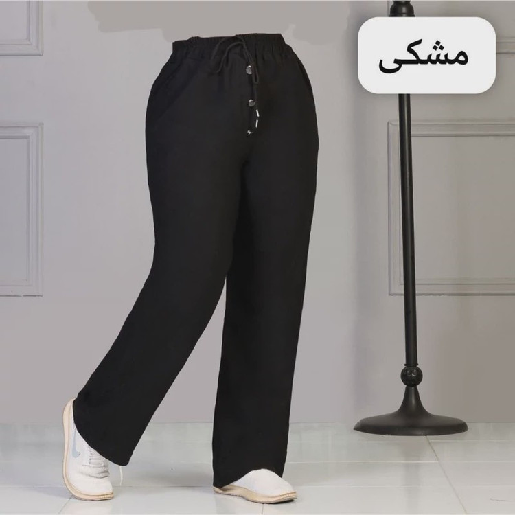 شلوار زنانه راسته بنگال فری سایز مناسب از سایز38 تا 46 (مشکی ، استخونی، کرم ،نسکافه ای ، شکلاتی، ارتشی و...