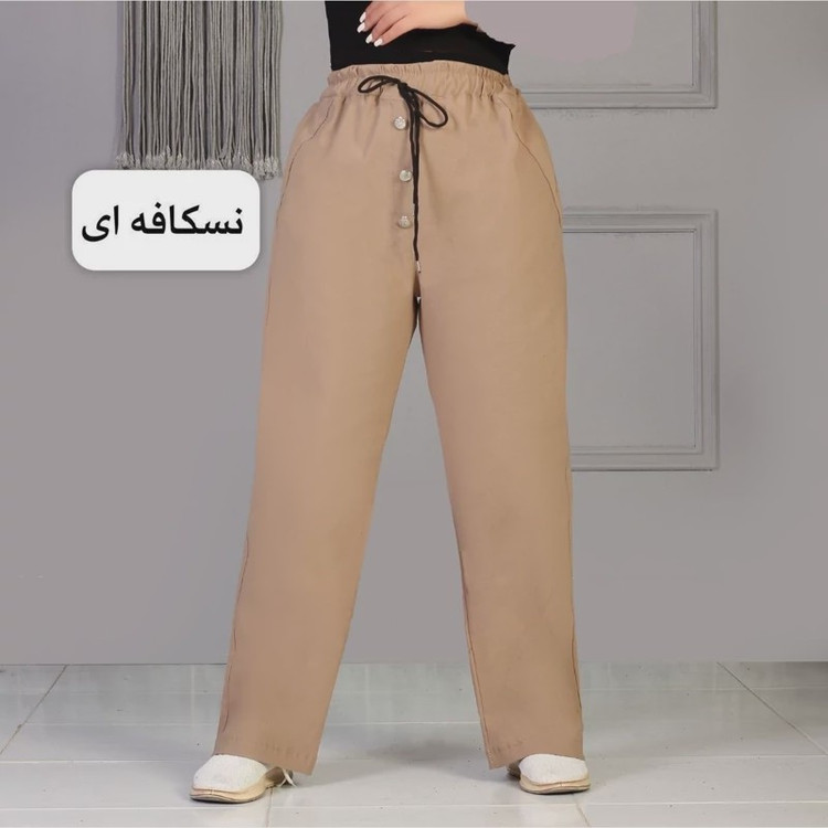 شلوار زنانه راسته بنگال فری سایز مناسب از سایز38 تا 46 (مشکی ، استخونی، کرم ،نسکافه ای ، شکلاتی، ارتشی و...