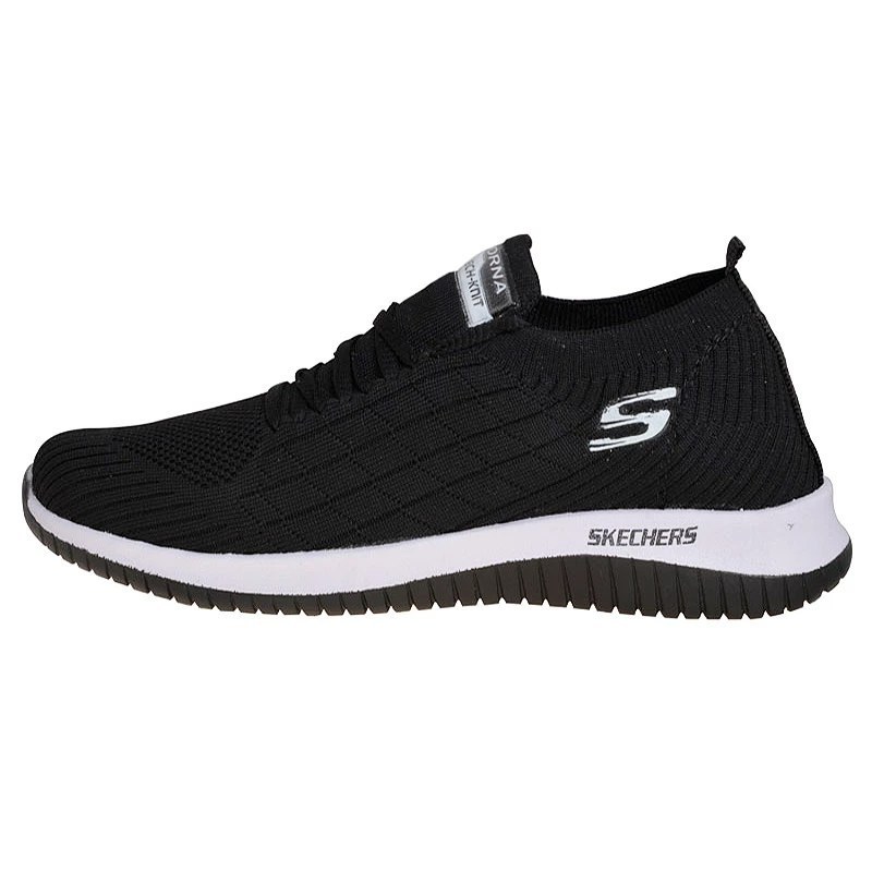 کفش پیاده روی مشکی مدل اسکیچرز بافت skechers کد 286985