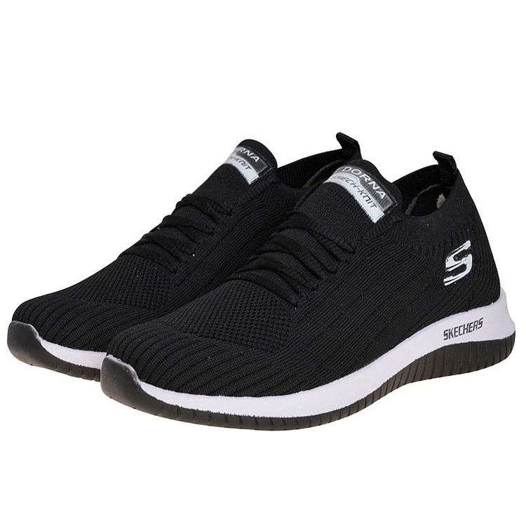 کفش پیاده روی مشکی مدل اسکیچرز بافت skechers کد 286985