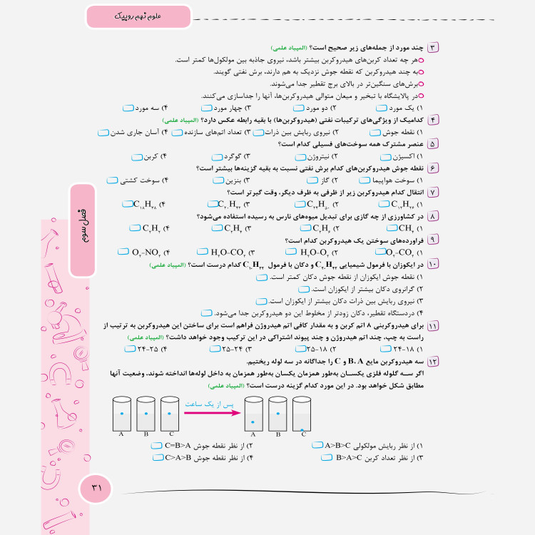 کتاب علوم جامع هفتم روبیک اثر جواد رمضانی کارشک انتشارات آفرنگ شرق