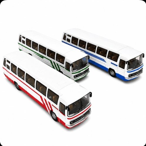 ماکت اتوبوس فلزی مرسدس بنز 302 چراغدار موزیکال مقیاس 1/24