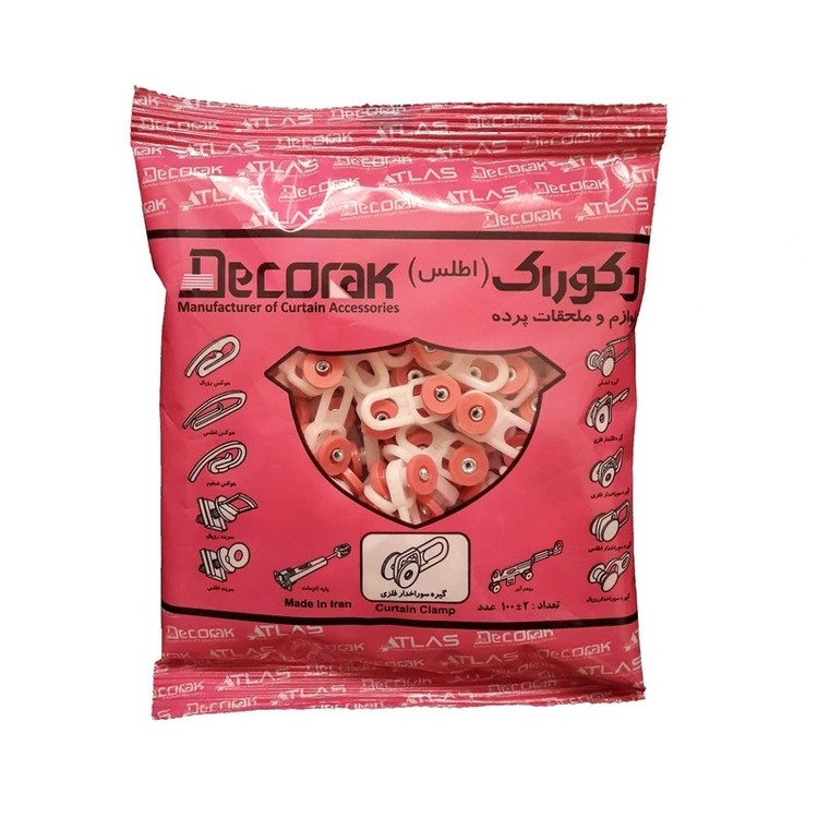 گیره سوراخ دار محور فلزی درجه یک (بسته 100 عددی)