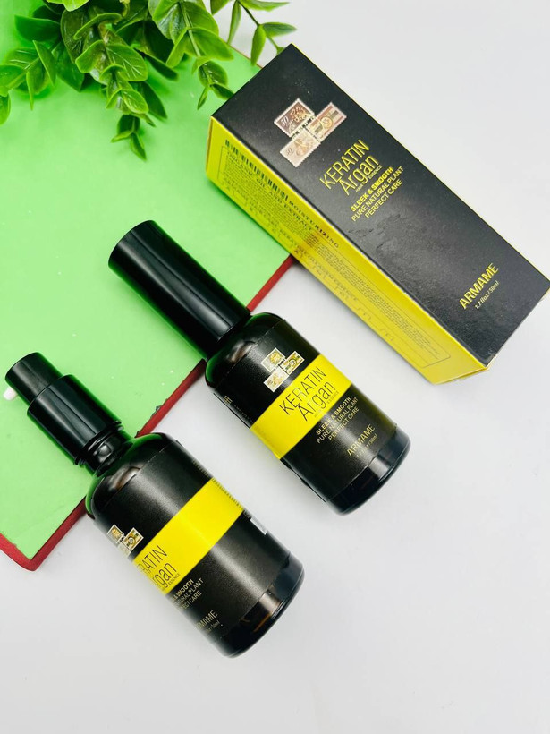 روغن آرگان و کراتین مو آرمام
