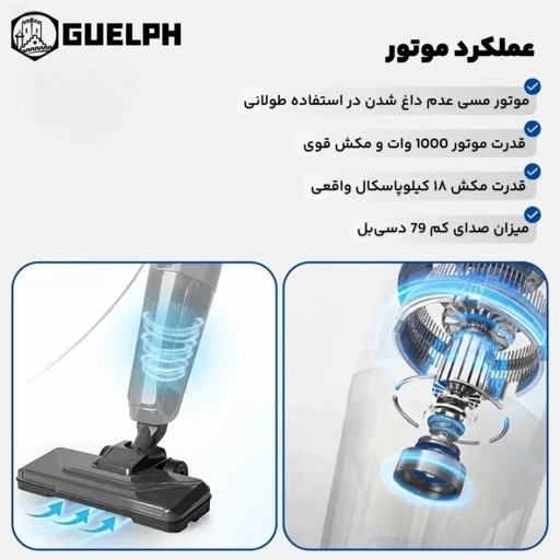 جارو پرتابل گولف آلمان پد فیلتر اضافه