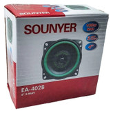 باند ماشین بلندگو خودرو 4 اینچ تیوتر دار 100W وات سانیرSOUNYER جلو پراید تیبا ساینا کوییک تیبا درب سمند (بسته 2عددی)