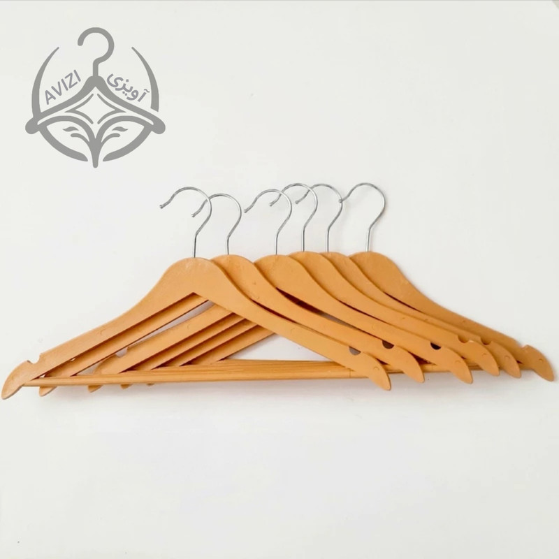چوب لباسی مدل چوب افرا کد 43 بسته 12 عددی