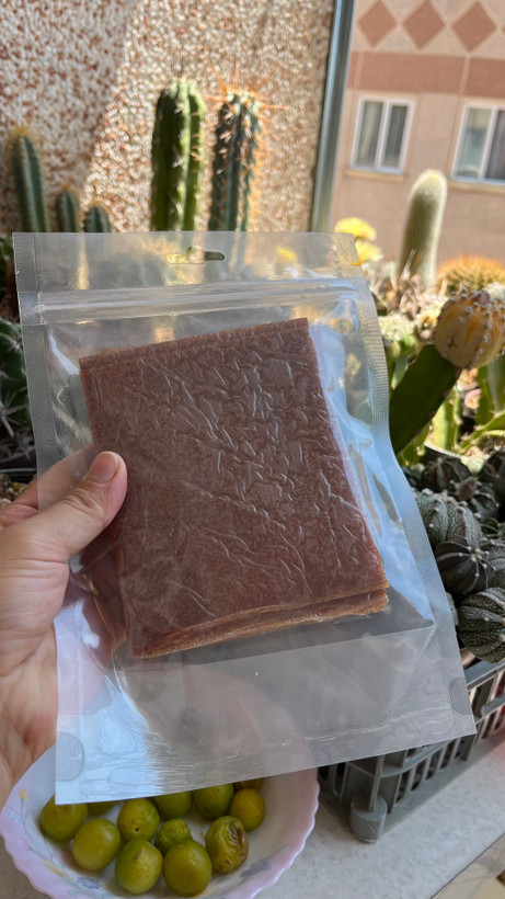 لواشک آلوچه جنگلی خیلی ترش(200گرمی)خوشمزه جان