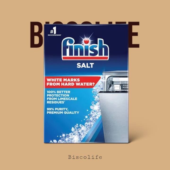 نمک ماشین ظرفشویی فینیش اروپایی اسپانیایی FINISH وزن 1.5 کیلو