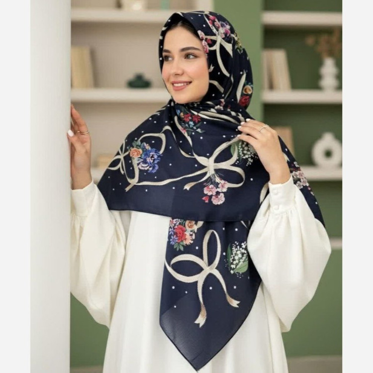 روسری زنانه قواره 120 پاپیونی