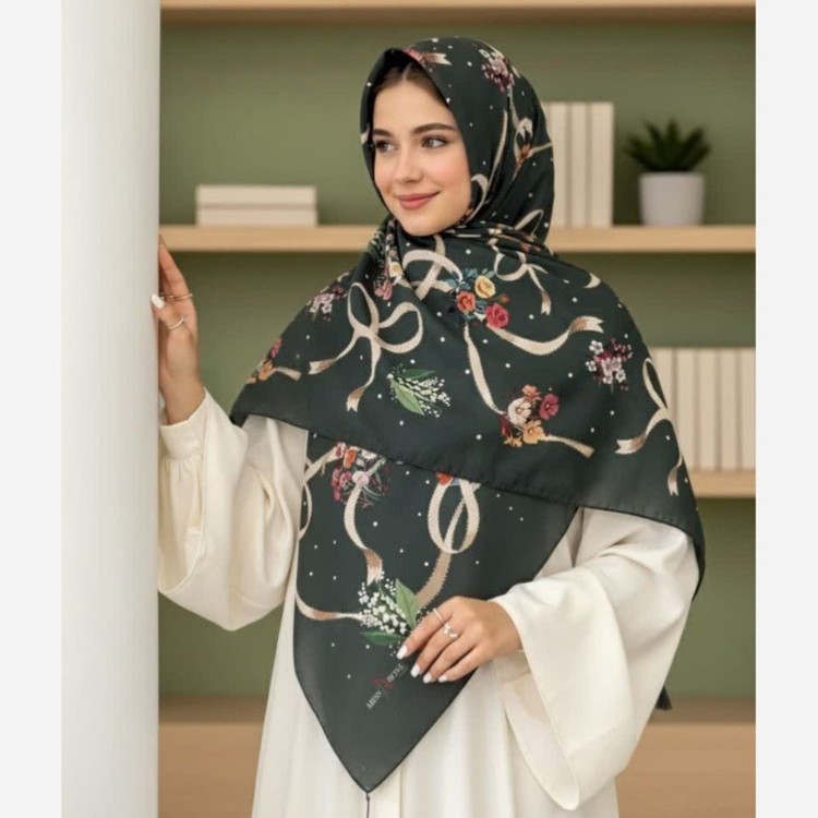 روسری زنانه قواره 120 پاپیونی