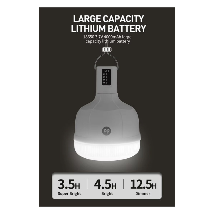 لامپ شارژی 36 وات 4000 میلی آمپر دی پی مدل DP-7813C