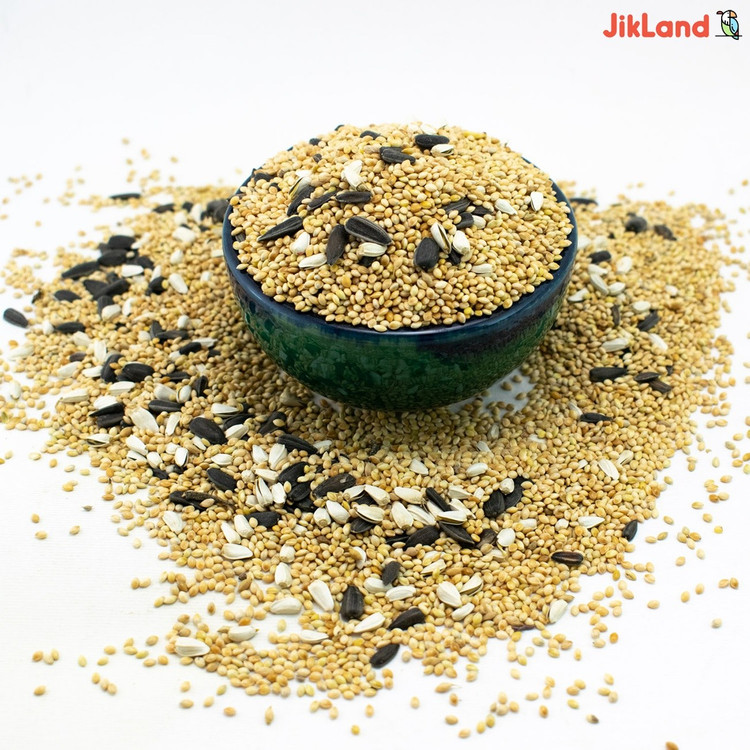 غذای عروس هلندی ،کوتوله، مرغ عشق وطوطی - ارزن مخلوط - یک کیلوگرمی