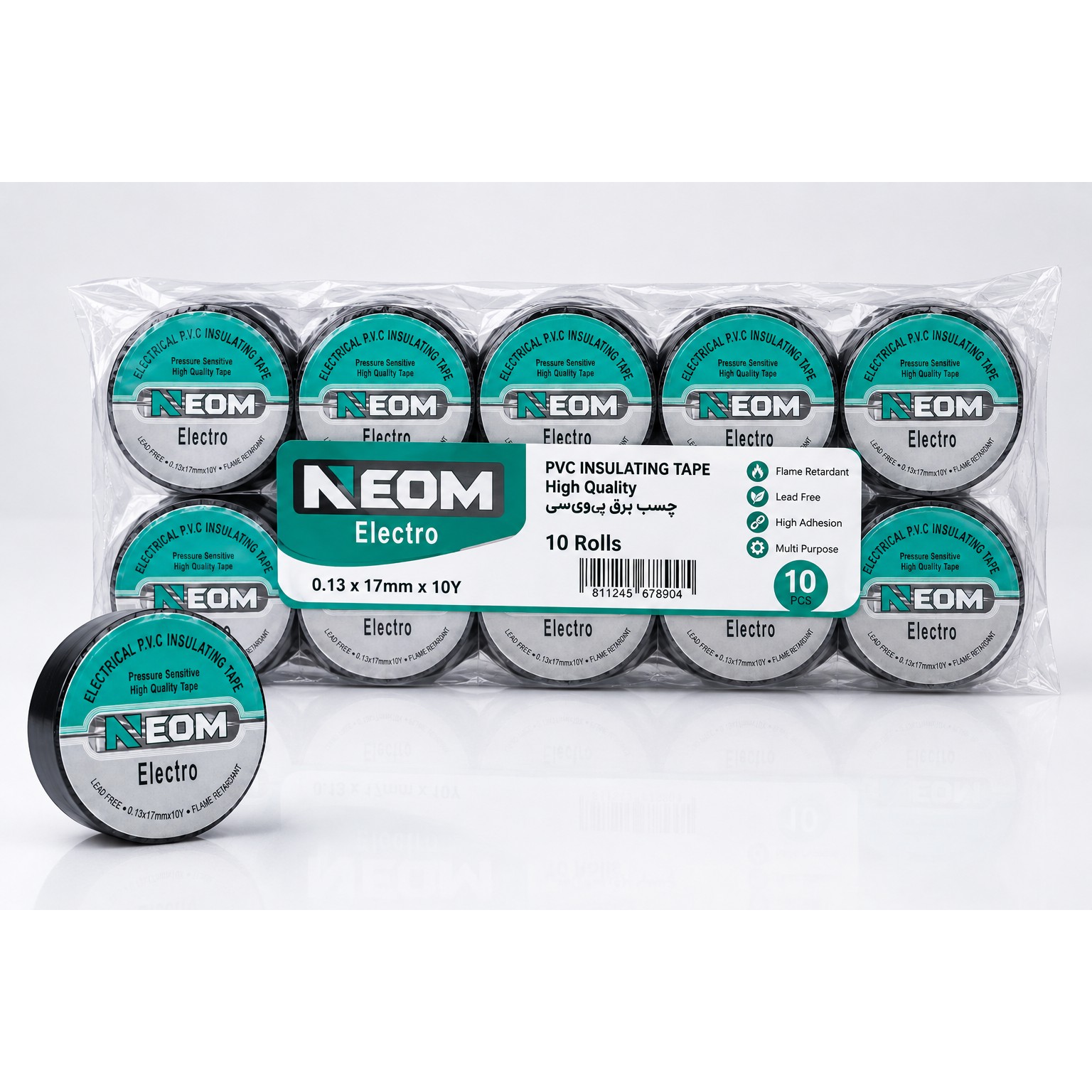 چسب برق NEOM Electro (اصل) بسته 10 تایی