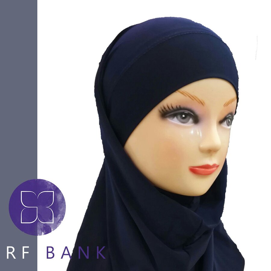 زیر شالی کلاه حجاب ریون مشکی و رنگی