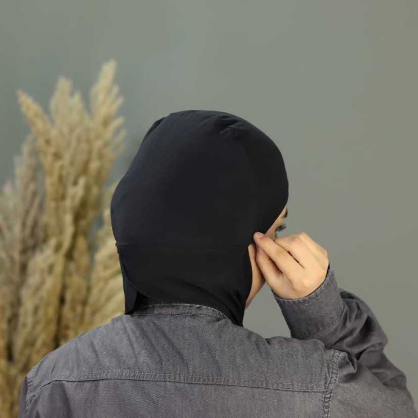 زیر شالی کلاه حجاب ریون مشکی و رنگی