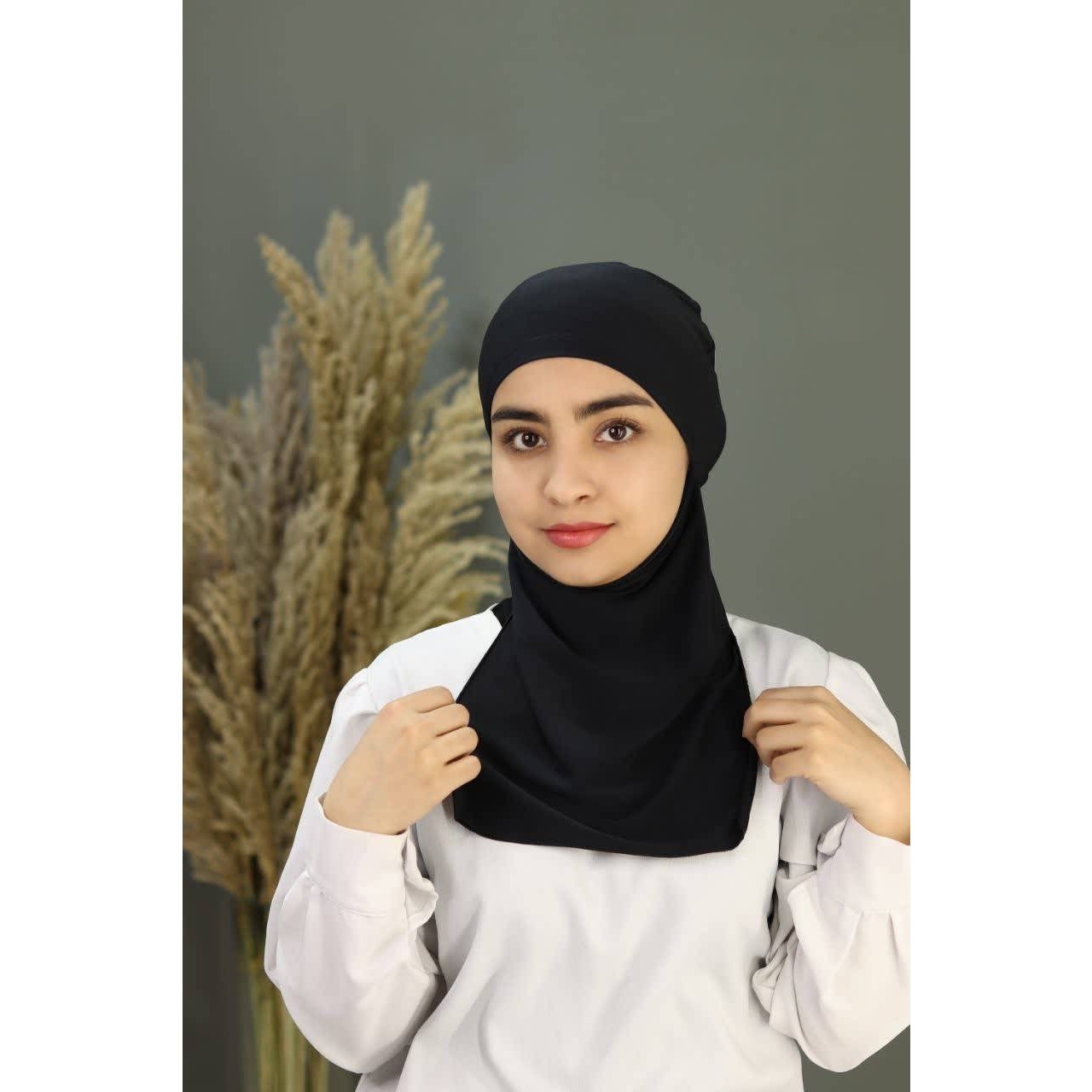 زیر شالی کلاه حجاب ریون مشکی و رنگی