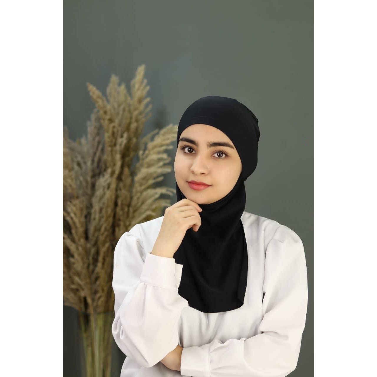 زیر شالی کلاه حجاب ریون مشکی و رنگی